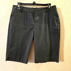 Mossimo Stretch Womens Blue Bermuda Shorts Size 6 Mid-rise